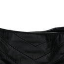 Crinkled Calfskin Matelasse Monogram Medium Niki Shopper Tote Black