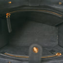 Canvas Calfskin La Medusa Small Tote Black