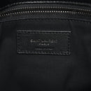 Patent Crocodile Embossed Lambskin Monogram Medium Niki Chain Satchel Black