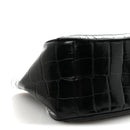 Calfskin Crocodile Embossed Small Greca Goddess Shoulder Bag
