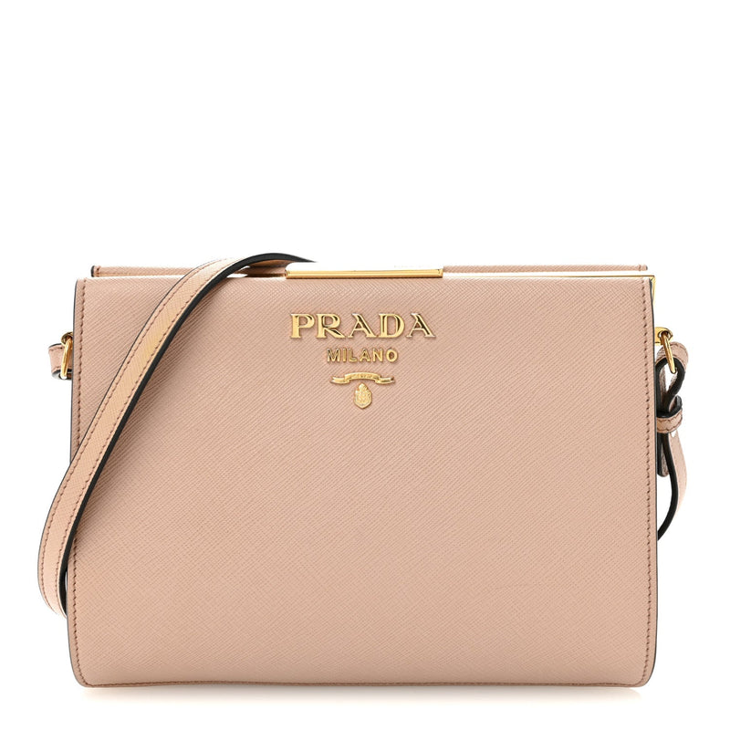 Saffiano City Calf Light Frame Bag Cammeo