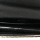 Grain De Poudre Matelasse Chevron Monogram Envelope Chain Wallet Black