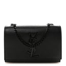 Grain De Poudre Small Monogram Monochrome Kate Satchel Black