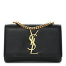 Grain De Poudre Small Monogram Kate Satchel Black