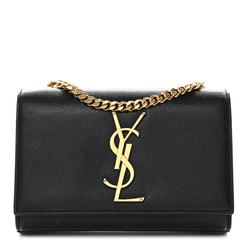 Grain De Poudre Small Monogram Kate Satchel Black