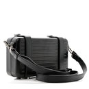 Matte Aluminum Personal Cross-Body Bag Black