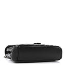 Sheepskin Matelasse Chevron Monogram Medium College Bag Black
