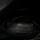 Lambskin Quilted Medium Loulou Puffer Monogram Chain Satchel Black
