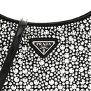 Satin Crystal Cleo Adjustable Strap Shoulder Bag Metal