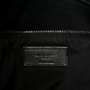 Lambskin Quilted Monogram Monochrome Medium Loulou Puffer Chain Satchel Black
