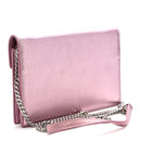 Metallic Calfskin Monogram Envelope Chain Wallet New Azalea