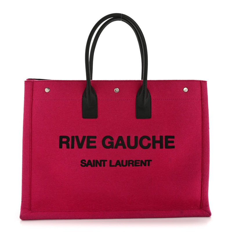 Wool Rive Gauche Tote Fuchsia
