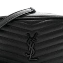 Grain De Poudre Matelasse Monochrome Monogram Mini Lou Camera Bag Black