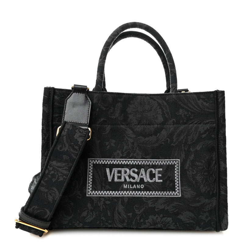 Jacquard Barocco Small Athena Tote Black