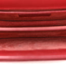 Grained Calfskin Medium Monogram Sunset Satchel Red