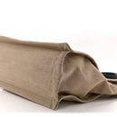 Linen Calfskin Small Rive Gauche Tote Greggio Natural