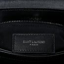 Calfskin Y Quilted Monogram Monochrome Toy Loulou Crossbody Bag Black