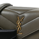 Lambskin Chevron Quilted Mini LouLou Dark Strong Moss