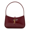 Patent Calfskin Le 5 A 7 Mini Hobo Red Grenat