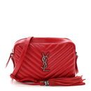 Calfskin Matelasse Monogram Lou Camera Bag Rouge Eros