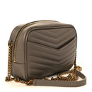 Calfskin Matelasse Monogram Mini Lou Camera Bag Greyish Brown