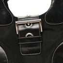 Tessuto Nylon Moon Shoulder Bag Black