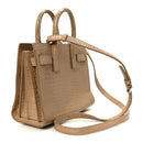 Calfskin Crocodile Embossed Nano Sac De Jour Brown