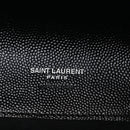 Grain De Poudre Matelasse Chevron Monogram Envelope Clutch Black