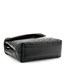 Calfskin Y Quilted Monogram Toy Loulou Crossbody Bag Black