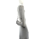 Soft Calfskin Arque Shoulder Bag Granito