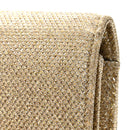 Metallic Canvas Woven Small Classic Monogram Kate Tassel Chain Wallet Gold
