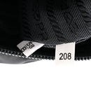 Tessuto Nylon Saffiano Double Buckle Messenger Shoulder Bag Black