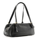 Lambskin Tag Bowling Bag Black