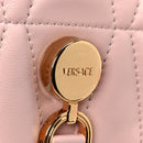 Lambskin Quilted Mini Kleio Crossbody Bag Light Pink