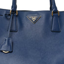 Saffiano Large Galleria Double Zip Tote Bluette