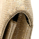 Metallic Canvas Woven Small Classic Monogram Kate Tassel Chain Wallet Gold