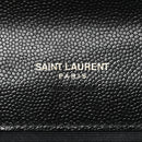 Grain De Poudre Matelasse Chevron Monogram Envelope Clutch Black