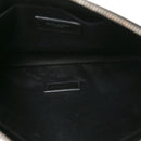 Linen Canvas Rive Gauche Zipped Pouch Black