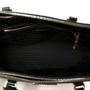 Saffiano Lux Small Galleria Double Zip Tote Black