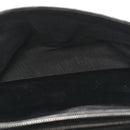 Sheepskin Matelasse Chevron Monogram Monochrome Large College Satchel Black