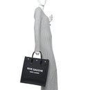 Linen Calfskin Rive Gauche North South Tote Grey