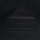Grain De Poudre Matelasse Chevron Monogram Envelope Clutch Black