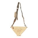 Yarn Raffia Effect Crochet Triangle Shoulder Bag Naturale