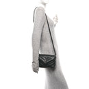 Calfskin Y Quilted Monogram Monochrome Toy Loulou Crossbody Bag Black