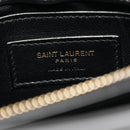 Calfskin Y Quilted Monogram Small Loulou Chain Satchel Black