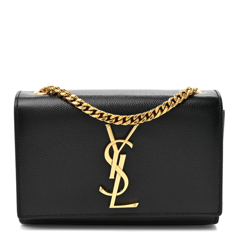 Grain De Poudre Small Monogram Kate Satchel Black