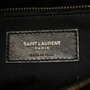 Calfskin Y Quilted Monogram Medium Loulou Chain Satchel Black