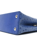Ostrich Capucines MM Saphir