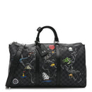 Damier Graphite World Map Keepall Bandouliere 50