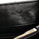 Grain de Poudre Calfskin Y Quilted Monogram Medium Loulou Chain Satchel Black